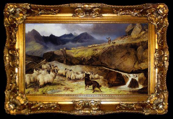 framed  Richard ansdell,R.A. Isle of Sky, ta009-2